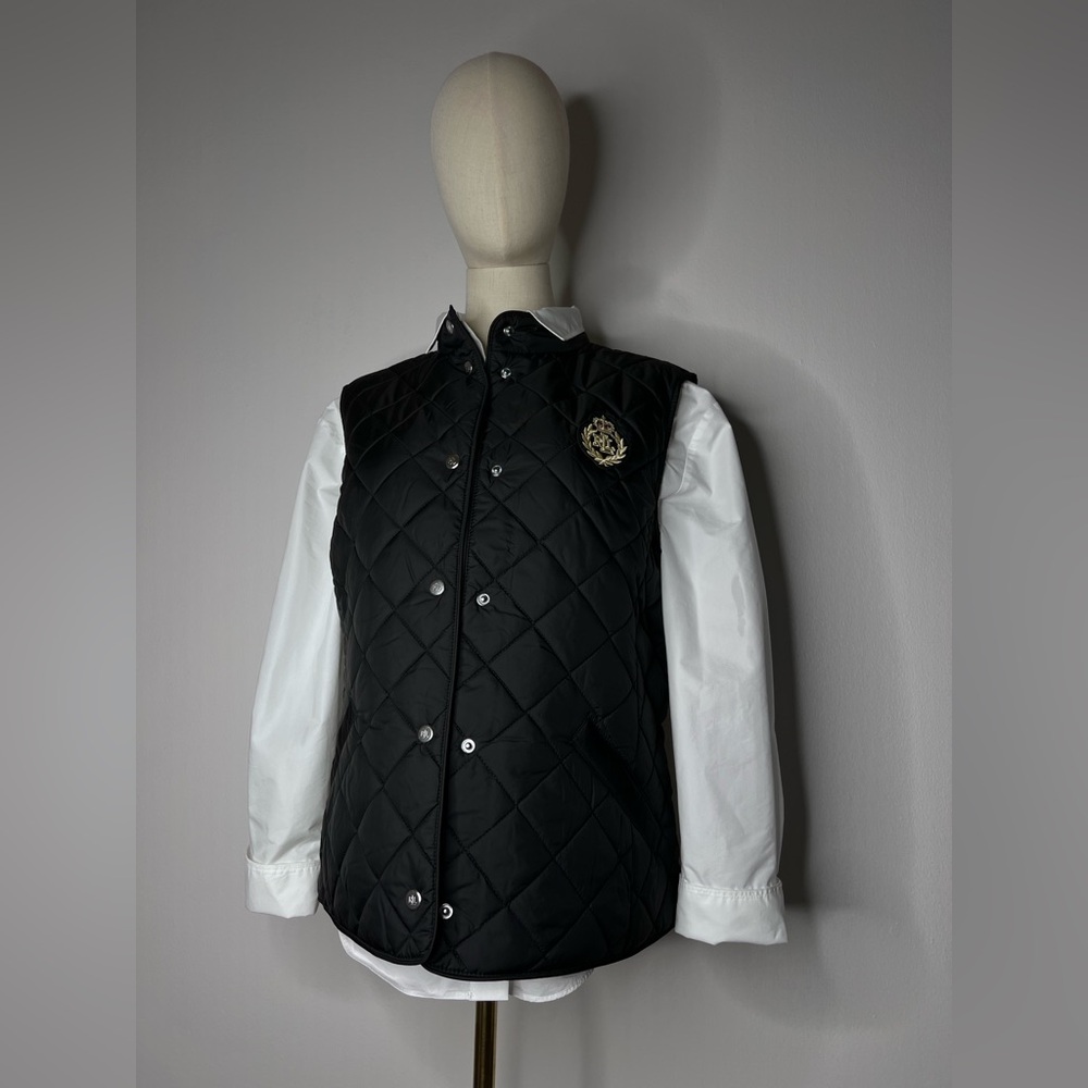 Ralph Lauren Quilted Vest Black M NWT — Timeless Old Money Elegance - Picture 2 of 7